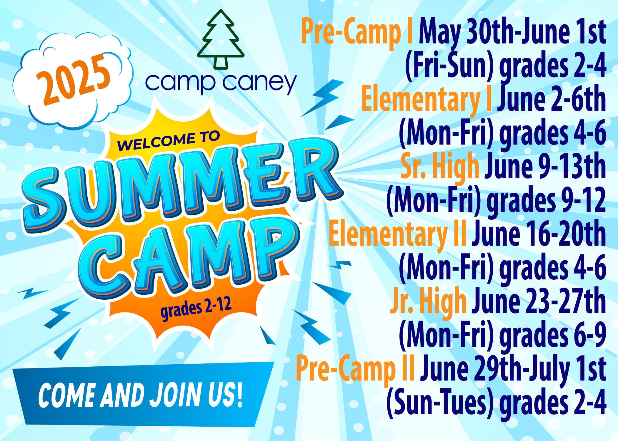 SummerCamp new design 2025 Summer Church Camp